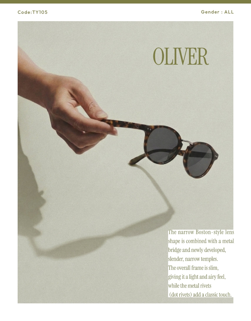TYMER OLIVER TY105-GBK-PGY 調光偏光レンズ OLIVER | TYMER タイマー 調光レンズサングラス