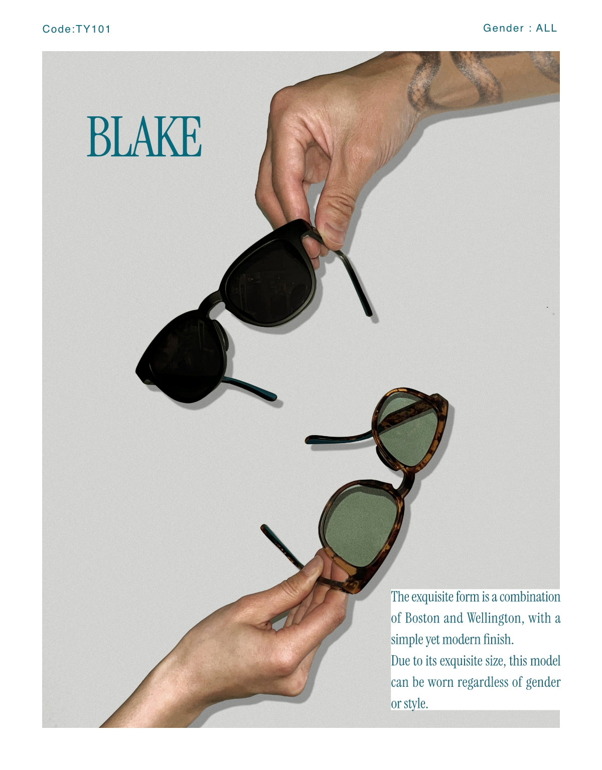 BLAKE | TYMER タイマー 偏光・調光レンズサングラス